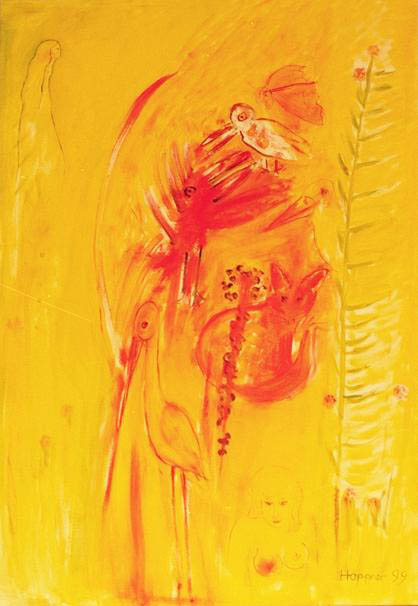 Der Fuchs wacht auf - 70 x 100 - Oel - 1999